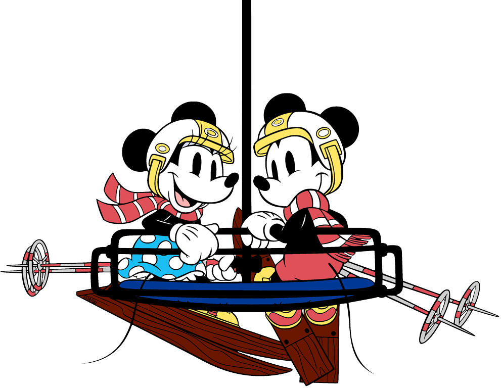Disney characters skiing snowboarding clip art images disney clip art galore