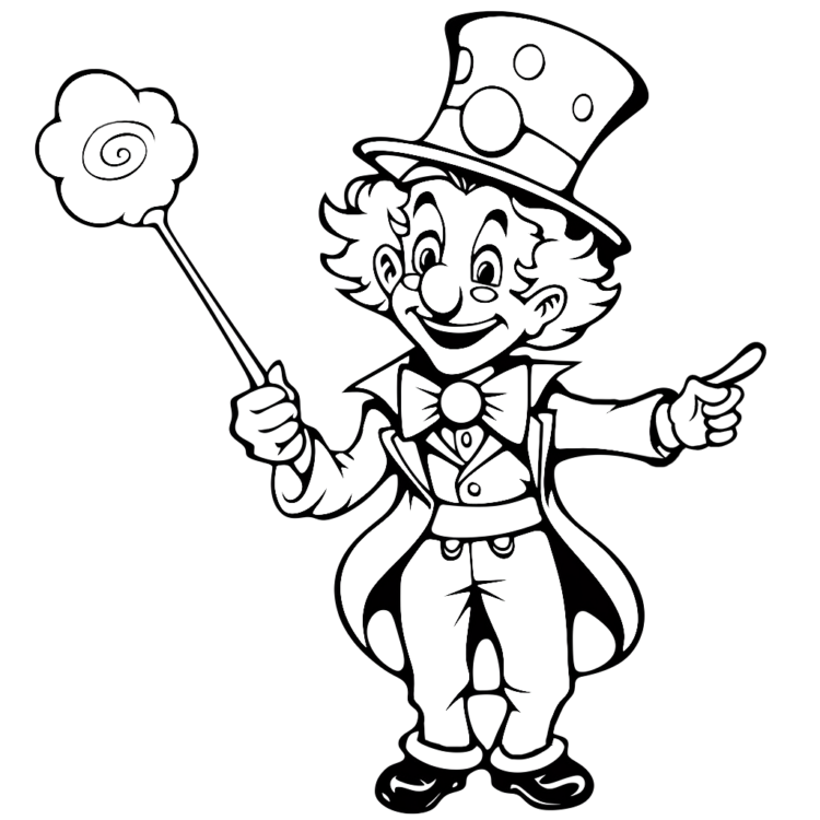 Clowns ausmalbilr