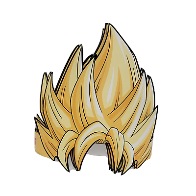 X dragonball z dbz funimation bandai shokugan cardboard goku hair promo cosplay