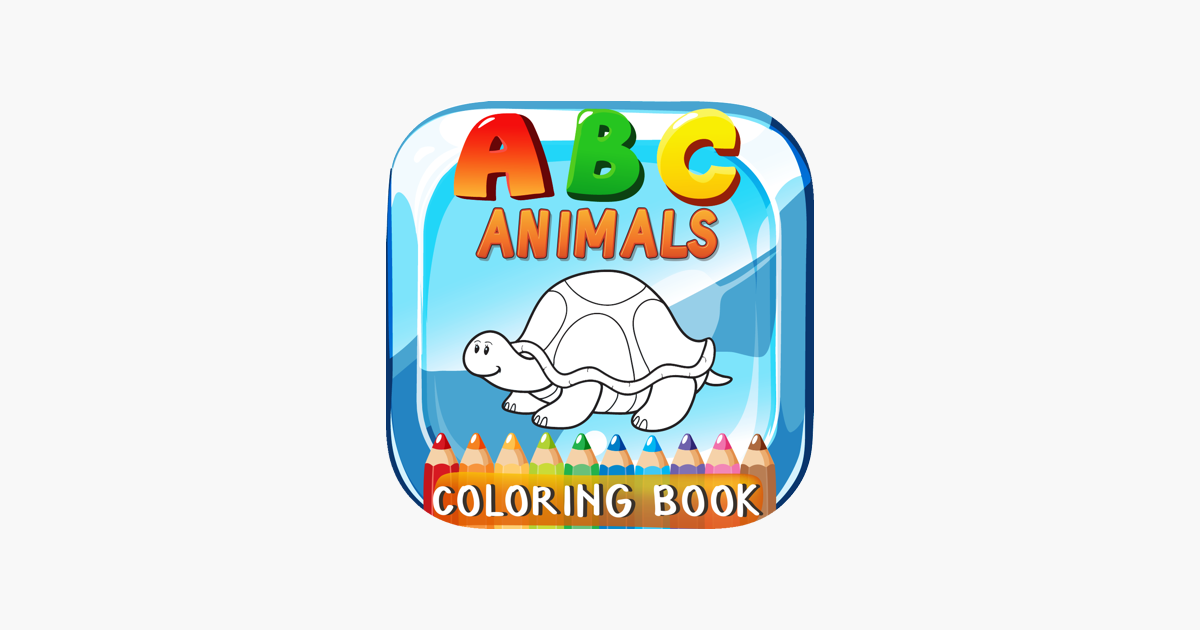 Abc animals coloring book en app store