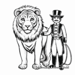 Circus animal coloring pages