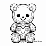 Gingerbread coloring pages
