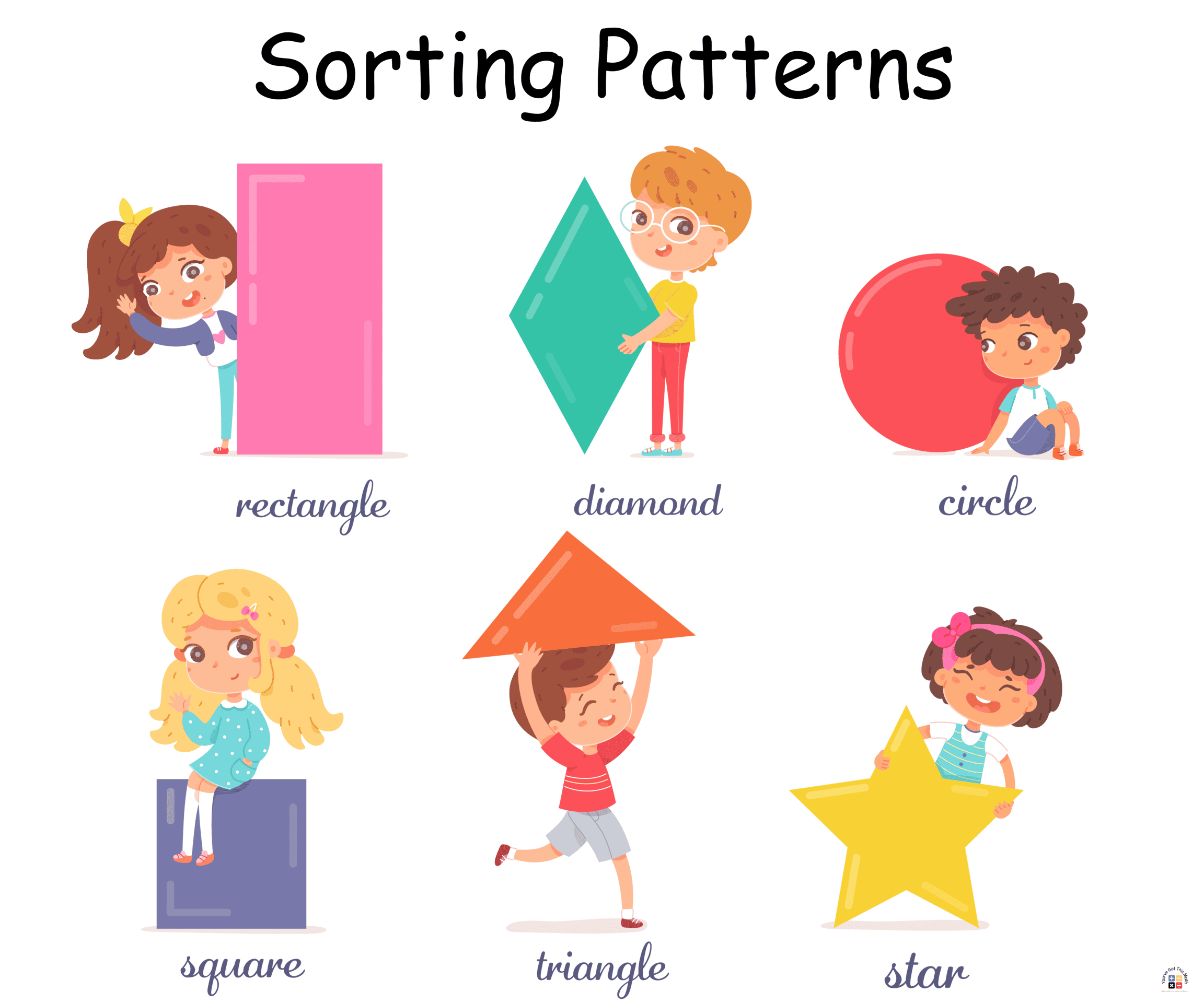 Sorting patterns worksheets free printable