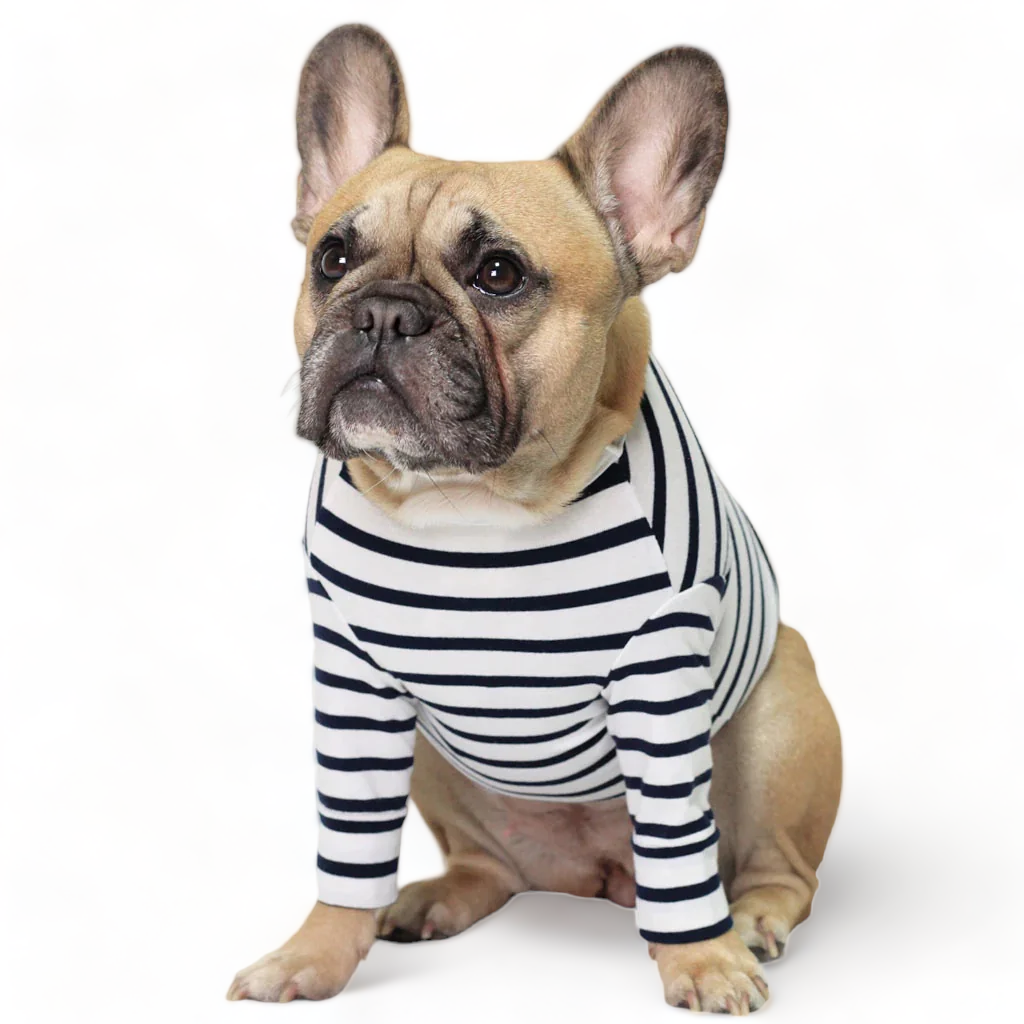 Black french striped top â griffins haru