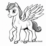Cartoon horse coloring pages