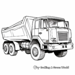 Dump truck coloring pages