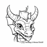 Dragon head coloring pages