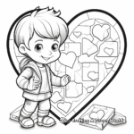 Valentine coloring pages for toddlers