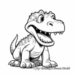 T rex coloring pages