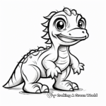 Little dinosaur coloring pages