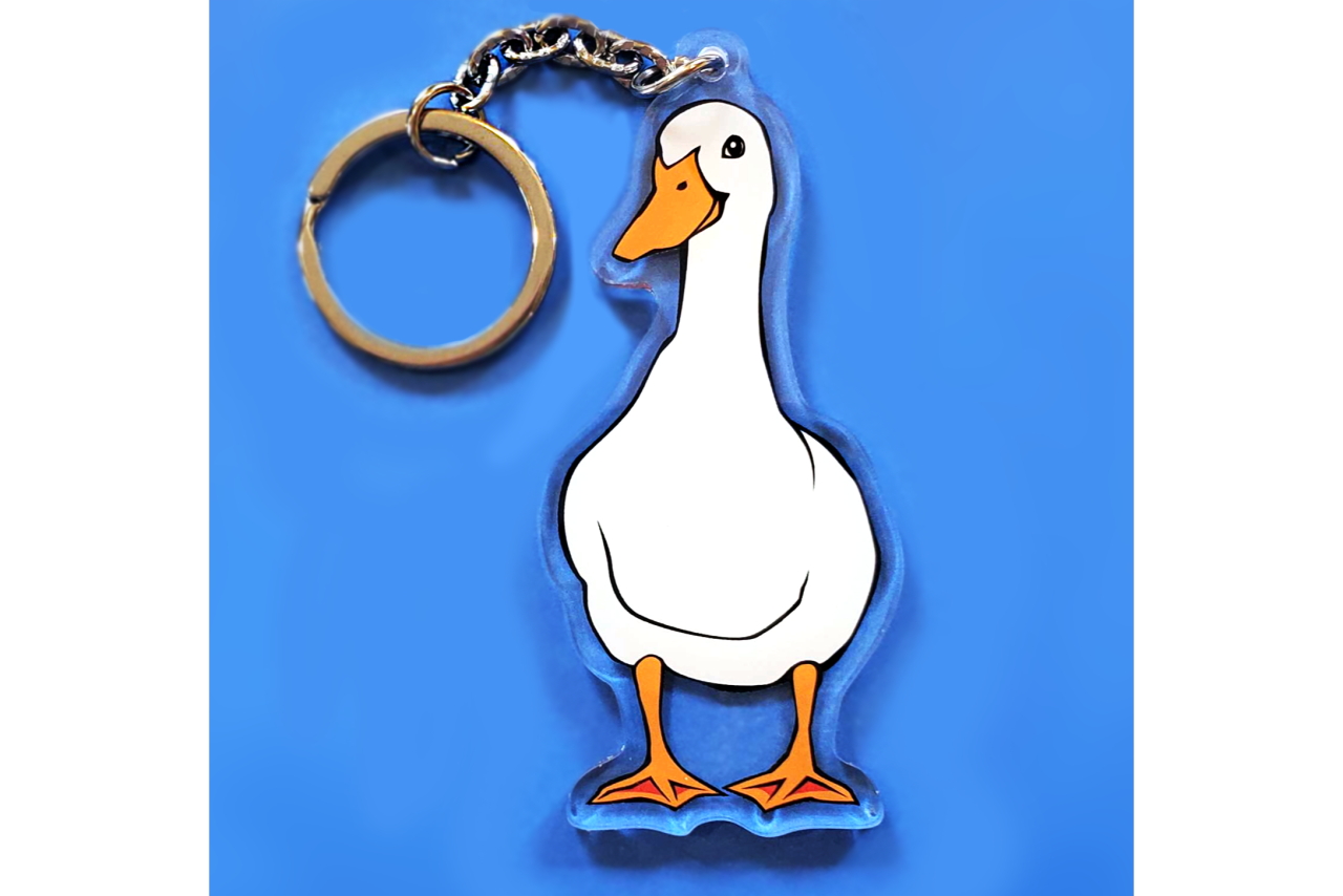 Duck prints press â free coloring page