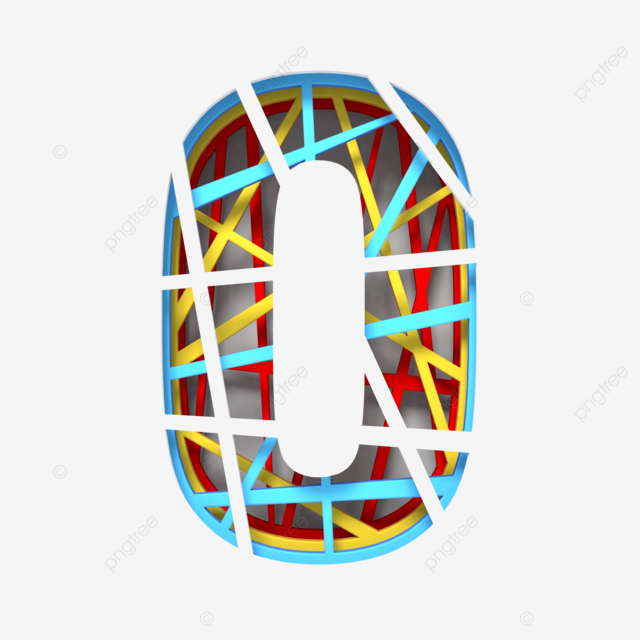D paper cutout letter o in mesh red shape png transparent image and clipart for free download