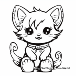 Angel cat coloring pages
