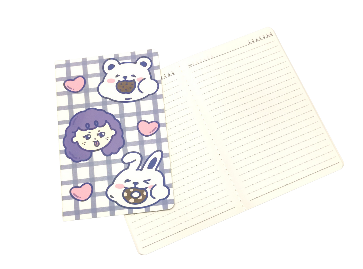 A notebooks bunny rabbit design cartoon pattern paper cover mini note â one dollar only