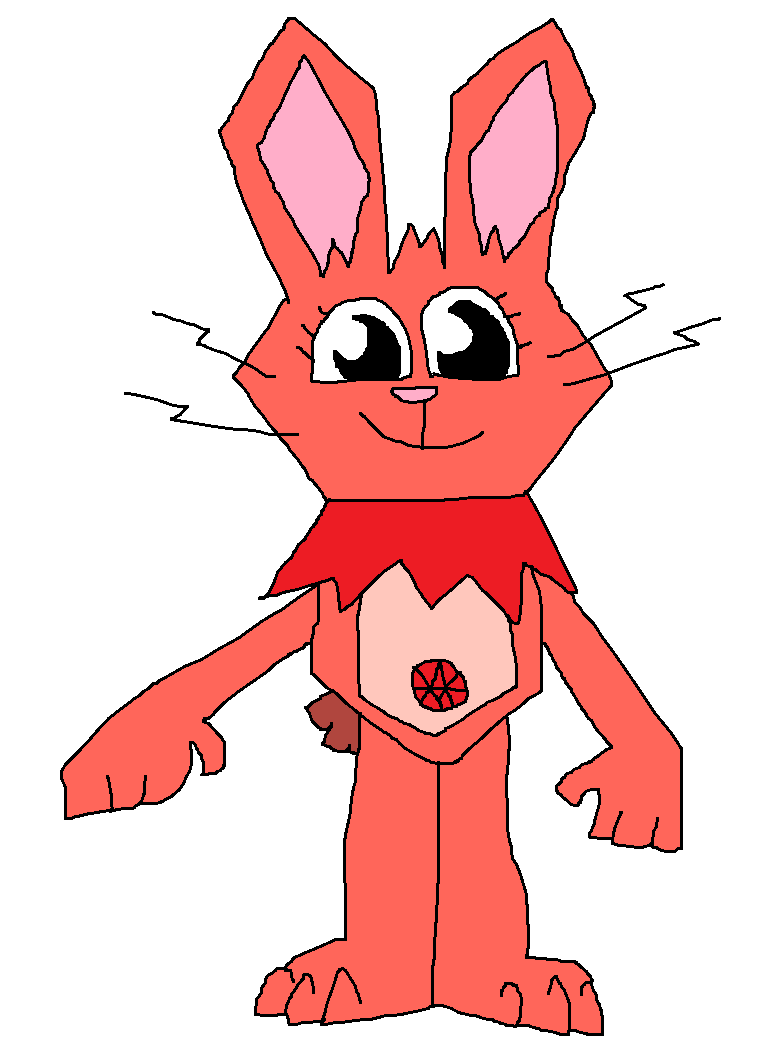 Garlynn the garnet rabbit by chloedh on