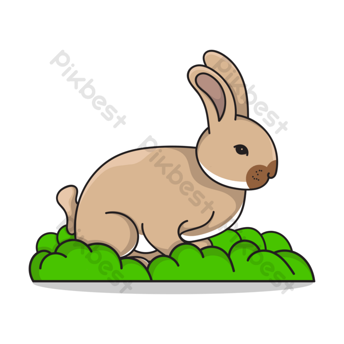 Rabbit vector illustration png images eps free download