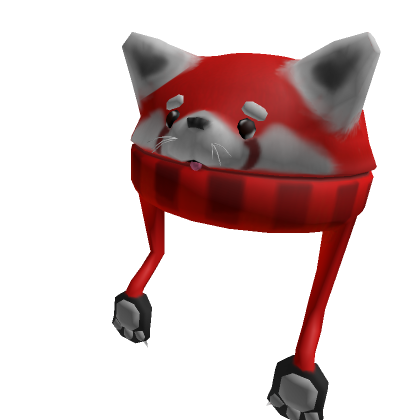 Cute red reddish panda roblox item