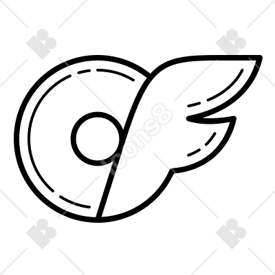 Onlyfans transparent icon in hand drawn style