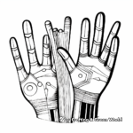 Hand coloring pages