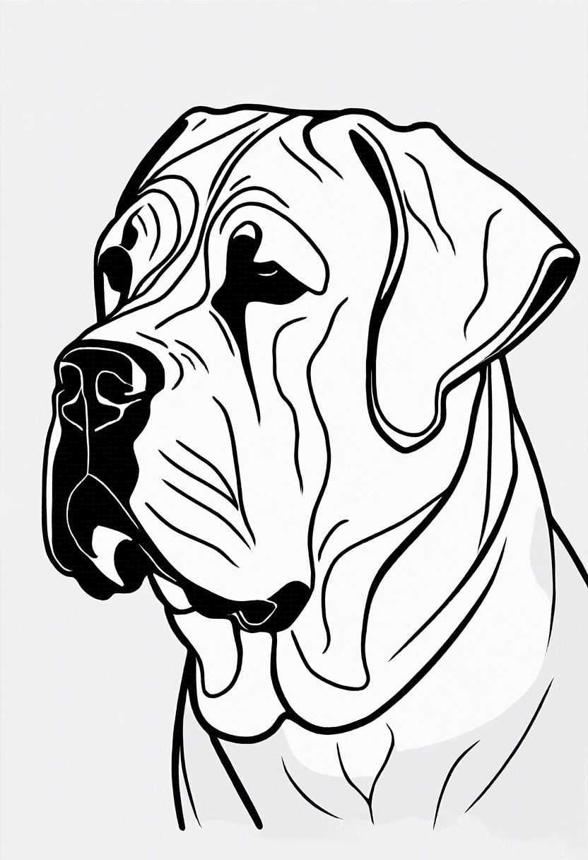 Dog coloring pages free and printable