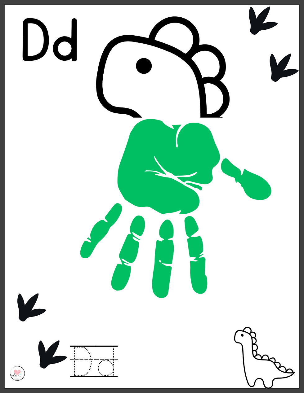 Alphabet handprint book motivated moms