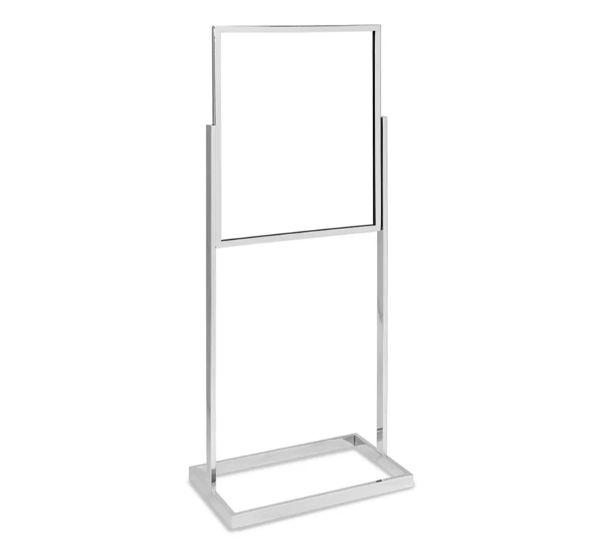 Floor standing sign holder single tier x rental los angeles
