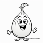 Onion coloring pages