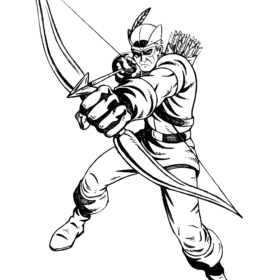Dibujos para colorear superhero y pintar