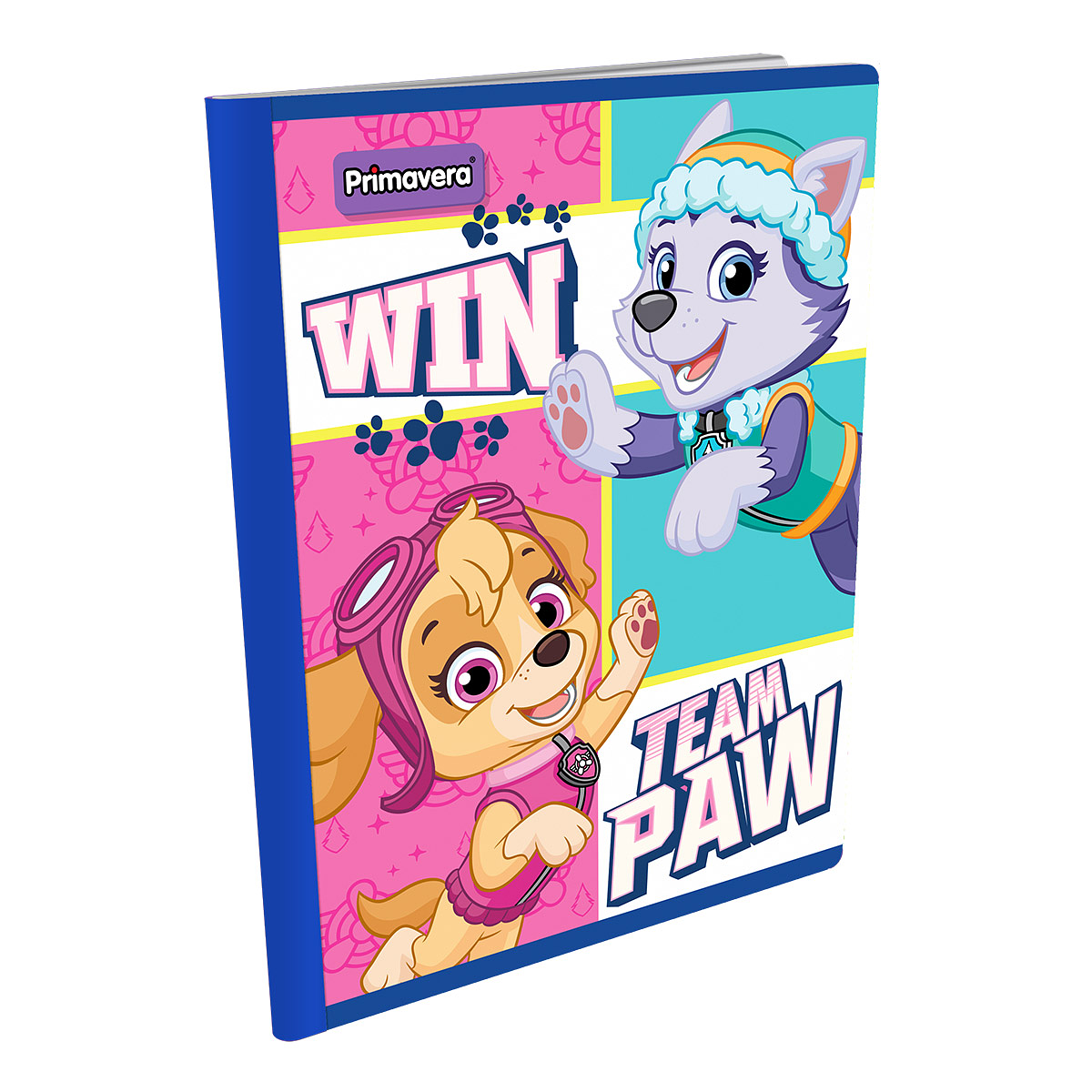 Cuaderno cosido primavera paw patrol hojas cuadros