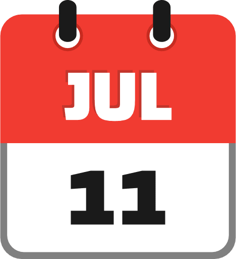 July icon png and svg vector free download