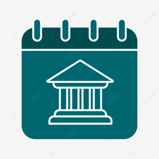 Coloring pages silhouette png images calendar page with bank building glyph color icon set time icon png image for free download