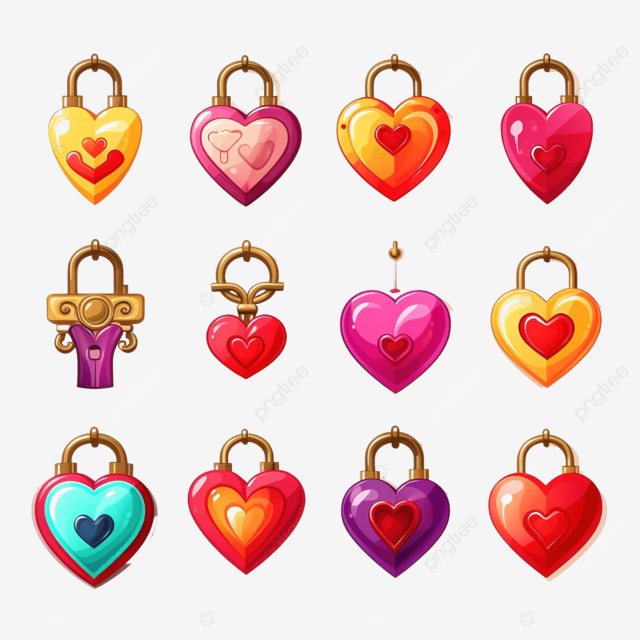Match valentine heart locks and keys by color educational logical game for kids matching game worksheet workbook png transparent image and clipart for free download