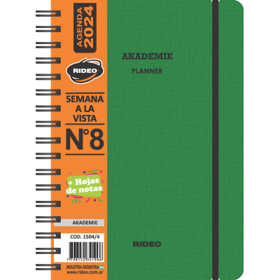 Agenda nº semanal akademie rideo