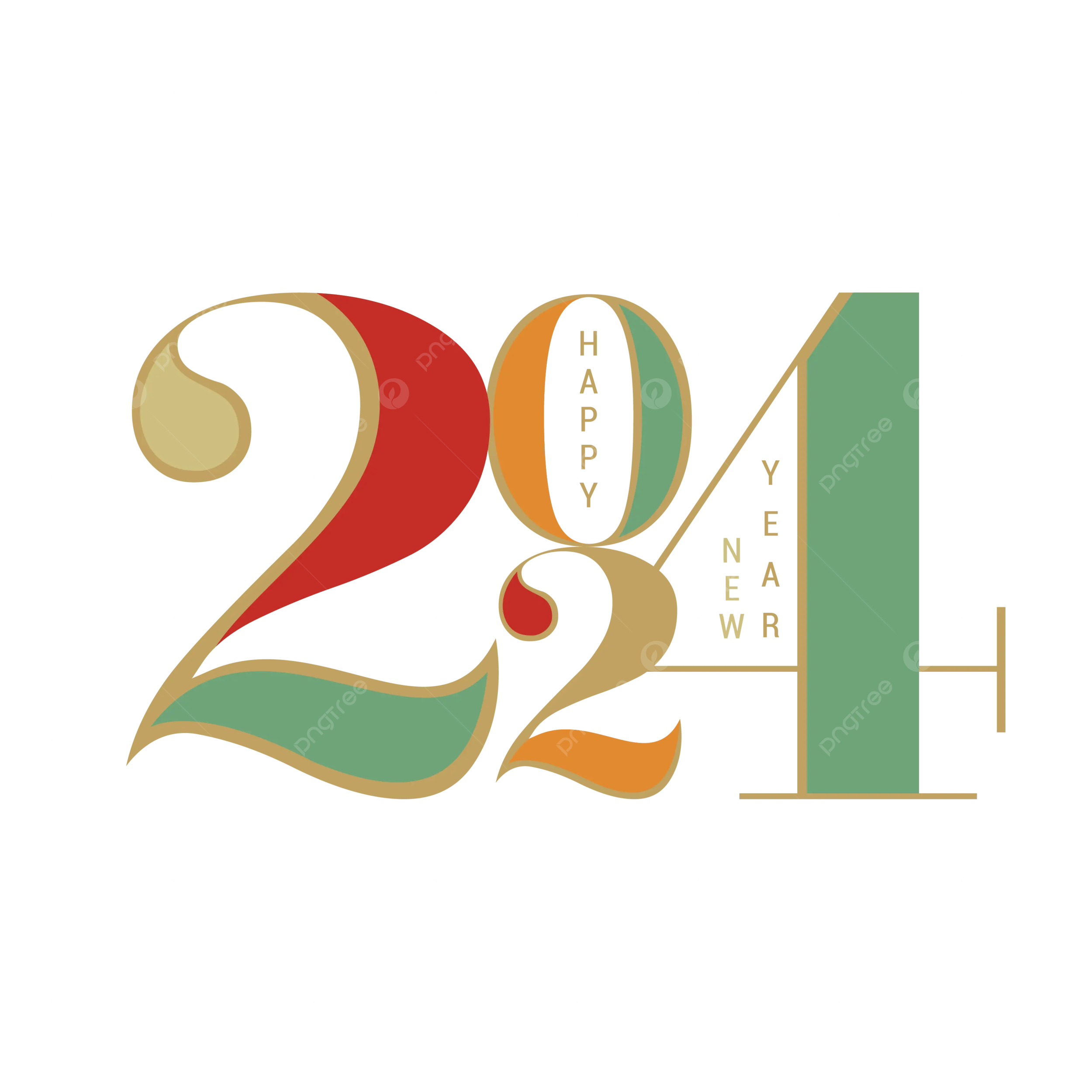 Vintage happy new year png transparent images free download vector files