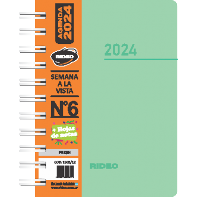 Agenda nº semanal fresh rideo