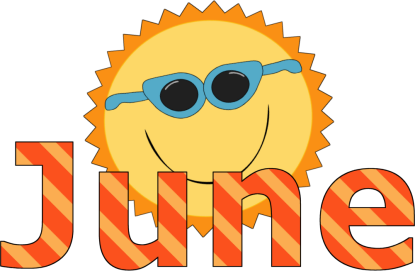 Month of june sun clip art