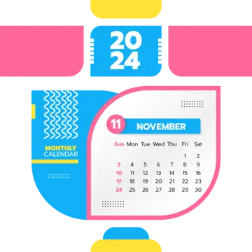 Calendario de noviembre de png imãgen transparent