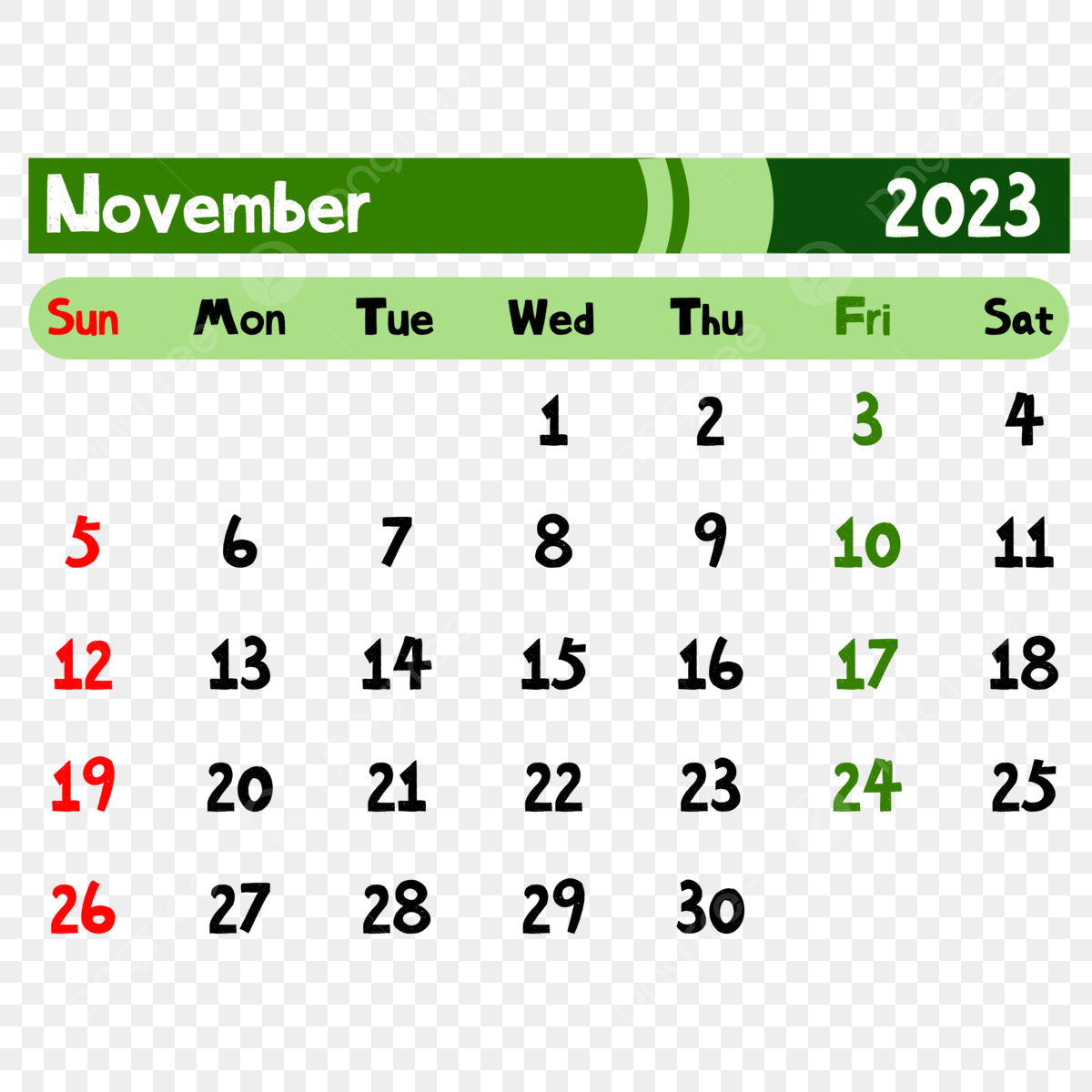 Calendar november png transparent images free download vector files