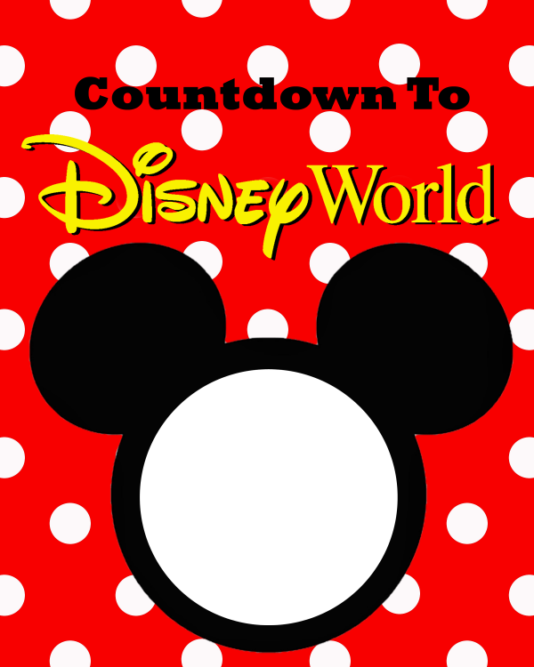 Free disney world countdown printable