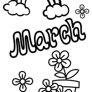 March coloring pages printable for free download