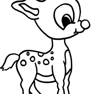 Reindeer coloring pages printable for free download