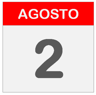 Â ï de agosto un dãa o hoy