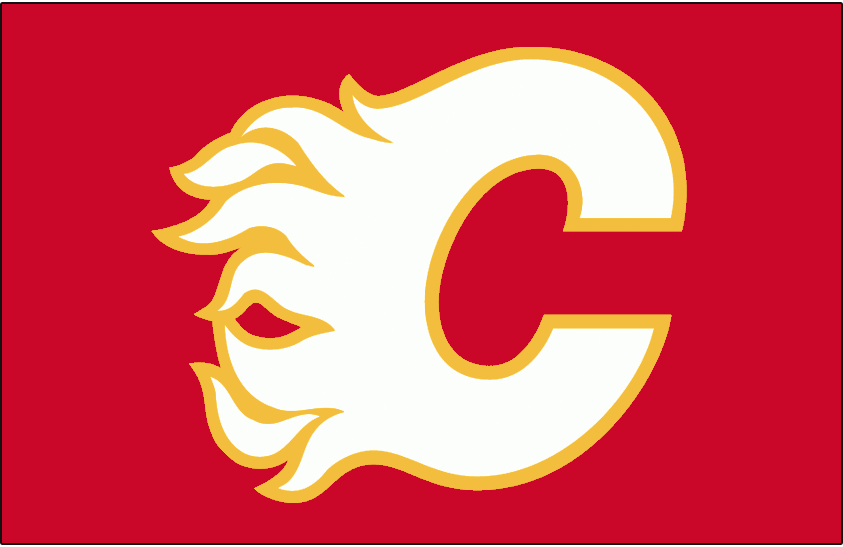 Calgary flames throwback logo