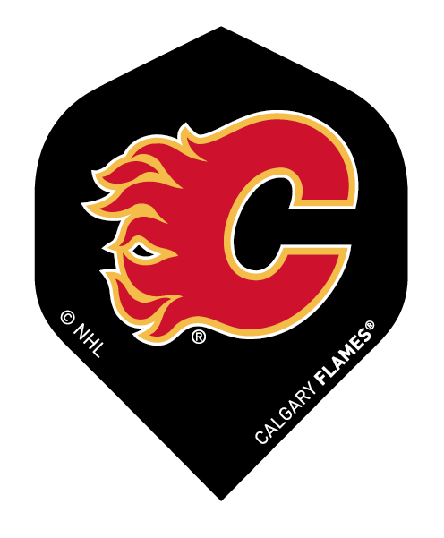 Nhl calgary flames black brass darts â british darts