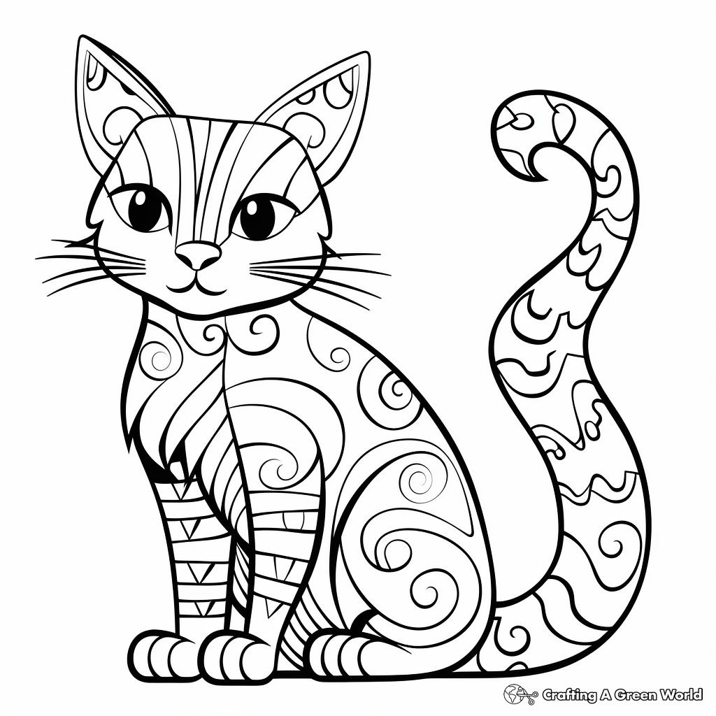 Kitty cat coloring pages