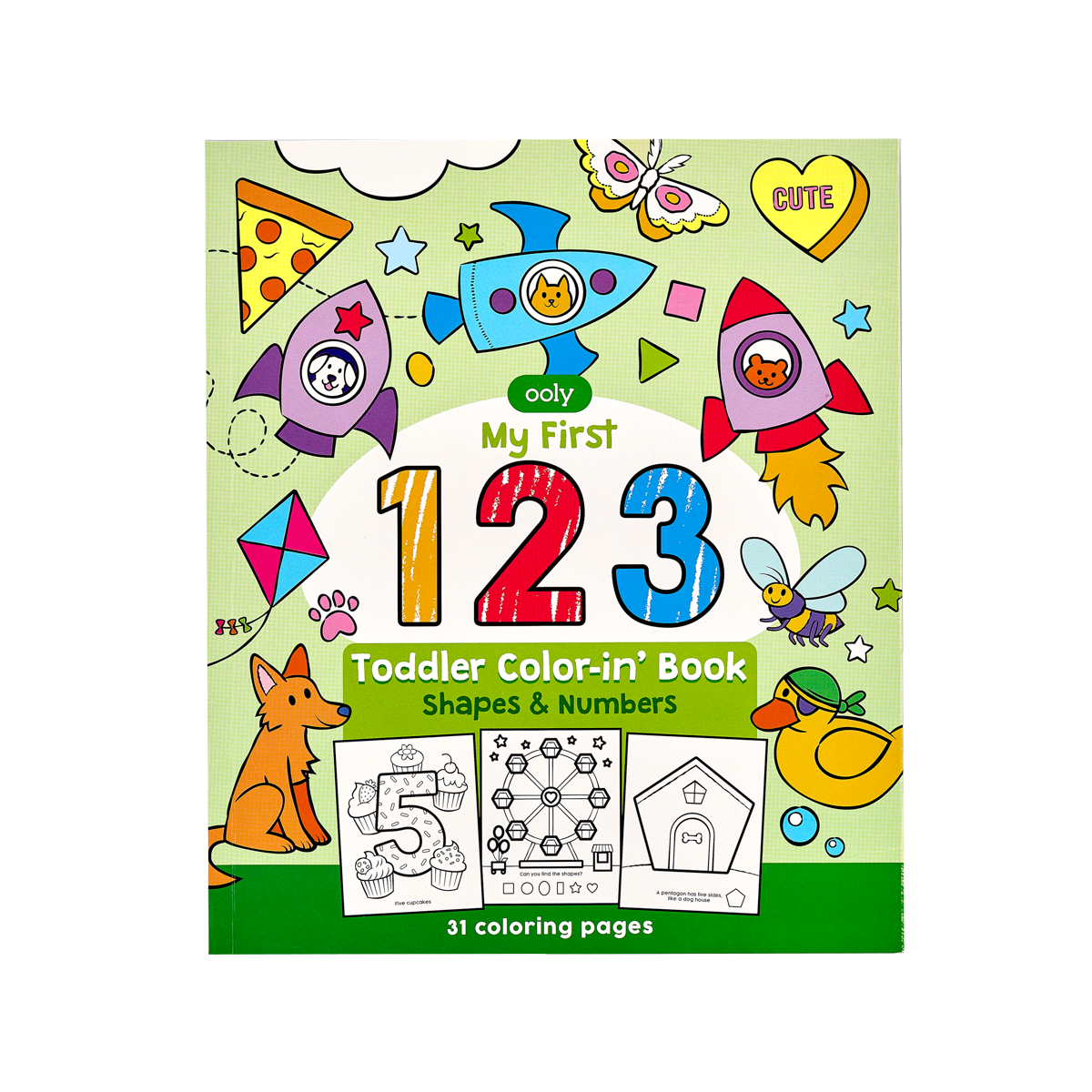Abc amazing animals toddler coloring book