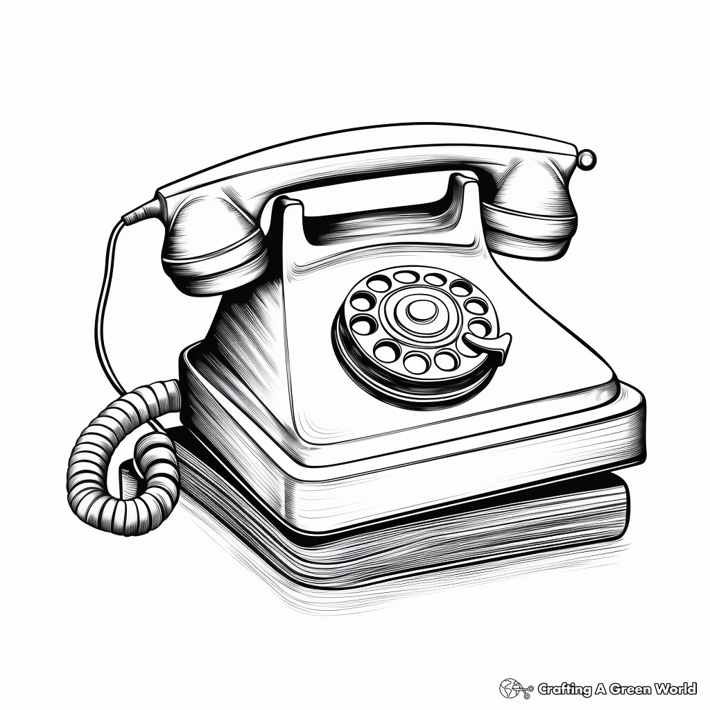 Phone coloring pages