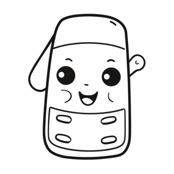 Mobile phone coloring book png transparent images free download vector files