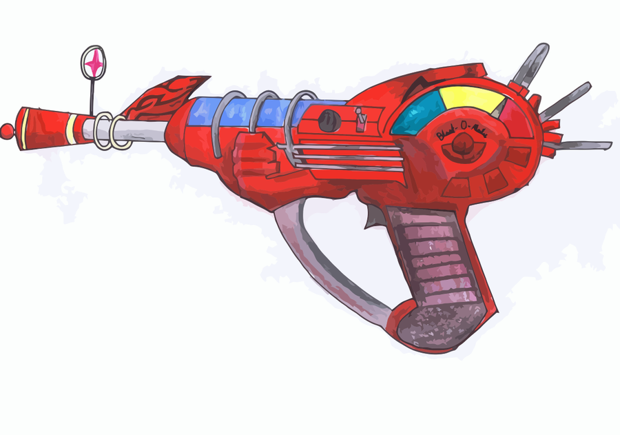 Cod ray gun drawing
