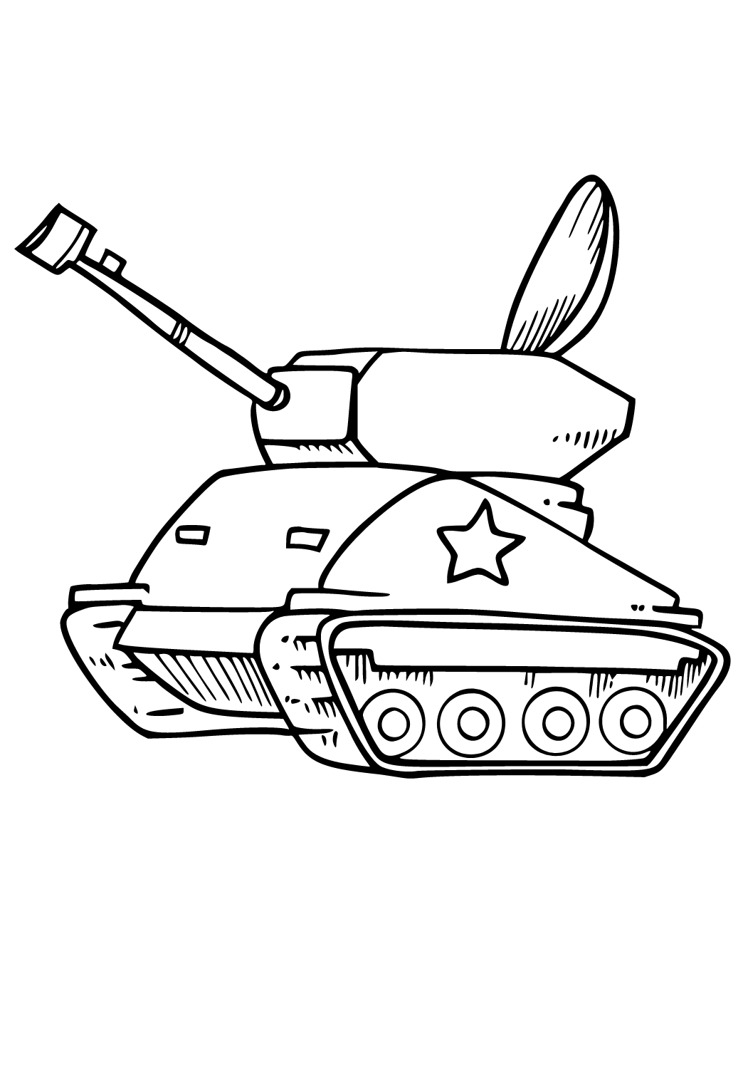 Free printable tank star coloring page sheet and picture for adults and kids girls and boys